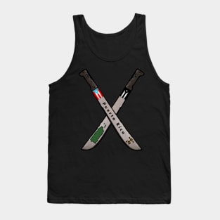 Puerto Rico Machete Flag Map Coqui Taino Tank Top